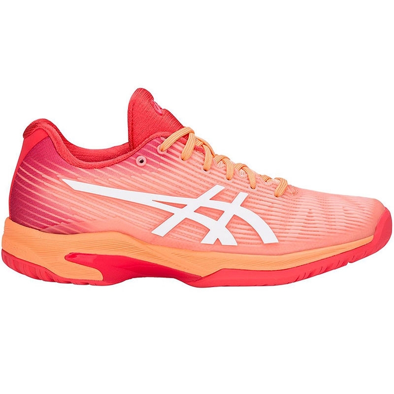 Asics Solution Speed FF Women's Tennis Shoe Coral/white