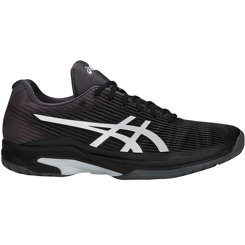 Asics Solution Speed FF Men's Tennis Shoe Black/silver Asics Solution Speed FF Men's Tennis Shoe Black/silver