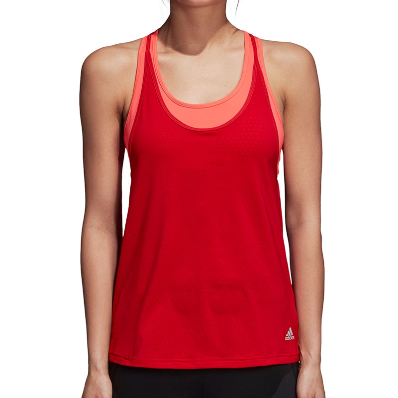 Adidas Advantage Strappy Women's Tennis Tank Scarlet