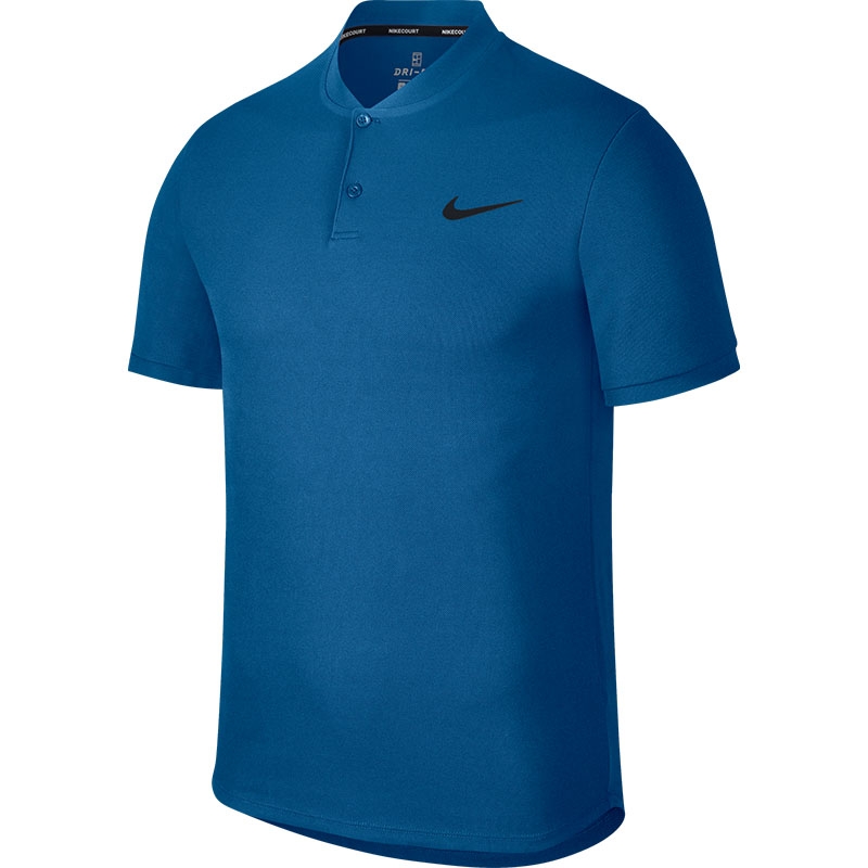 Nike Advantage Solid Men's Tennis Polo Militaryblue