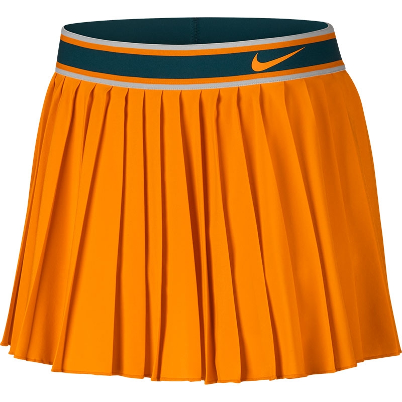 nike orange tennis skirt