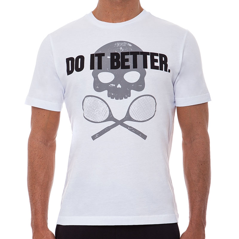 Hydrogen Do It Better Men's Tennis Tee White
