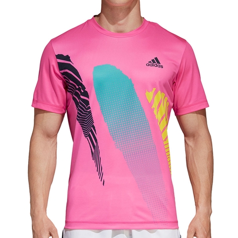 pink adidas top mens