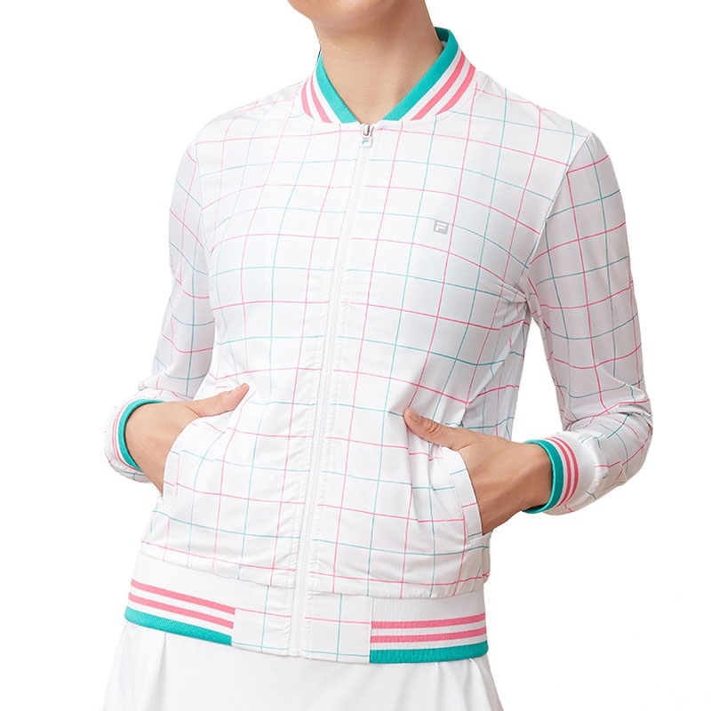 women's windowpane jacket