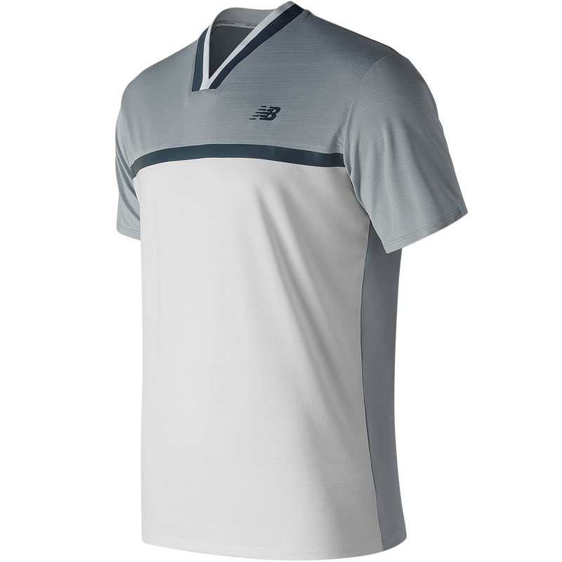 New Balance Tournament Men's Tennis Top Silver/white