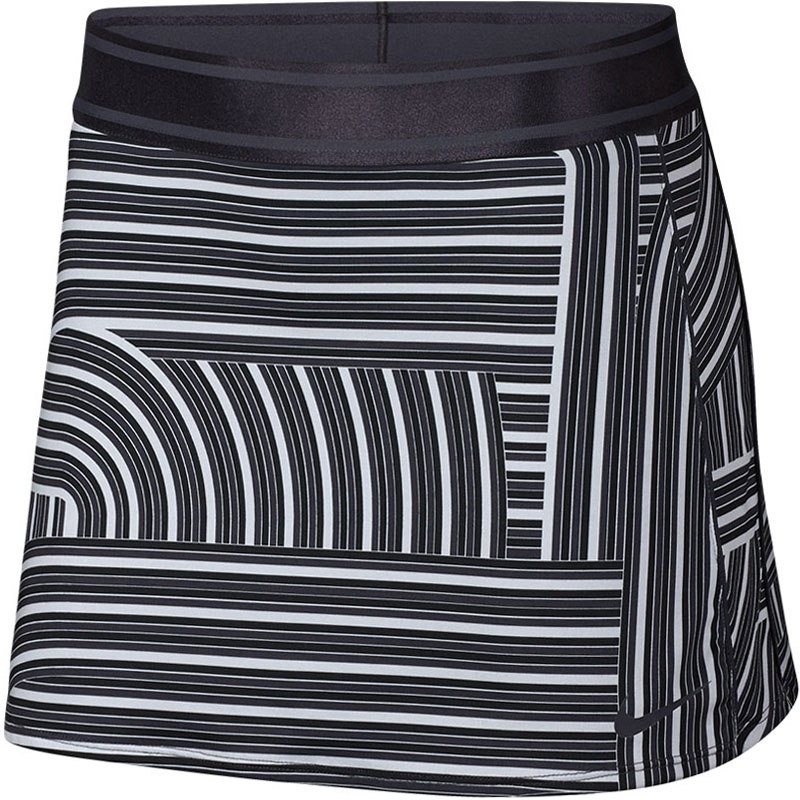 nike black and white tennis skirt