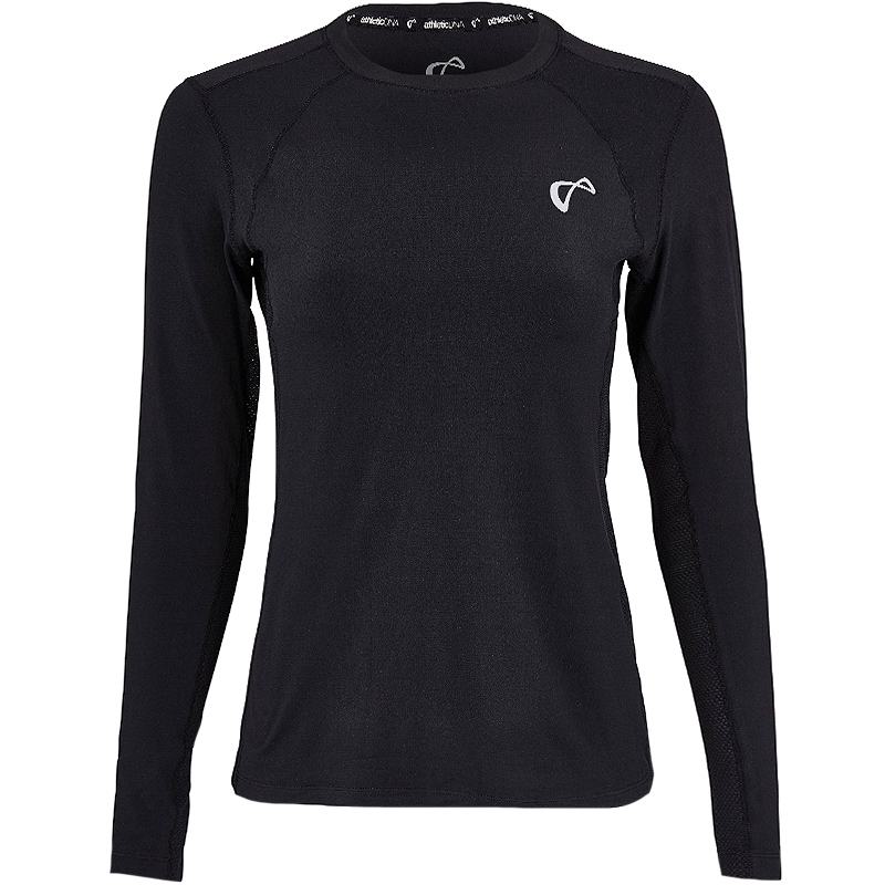 Athletic DNA Advantage Long Sleeve Girls' Tennis Top Black