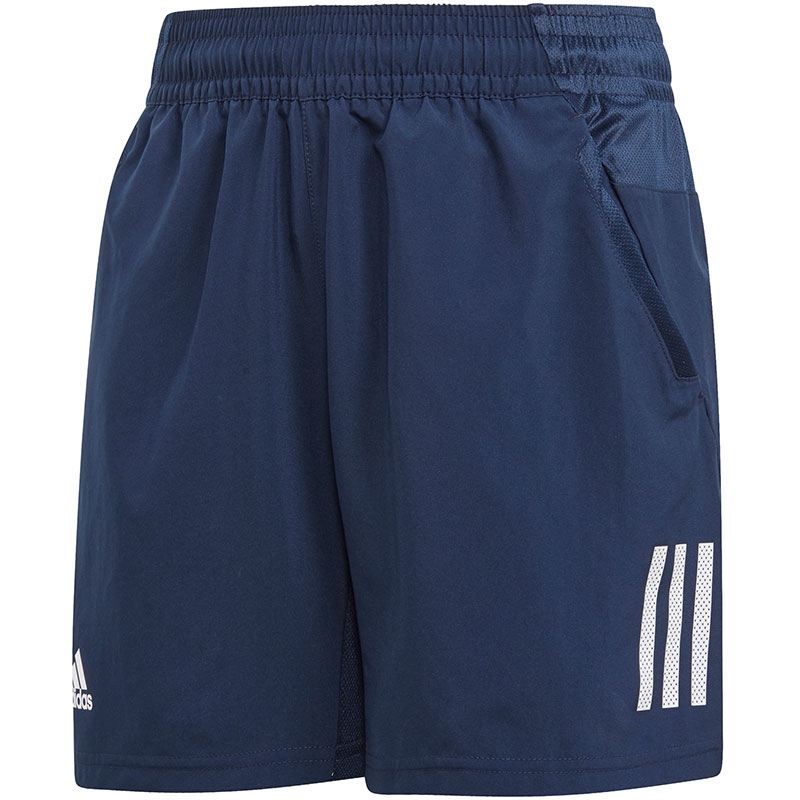 Adidas Club 3 Stripes Boy's Tennis Short Navy/white