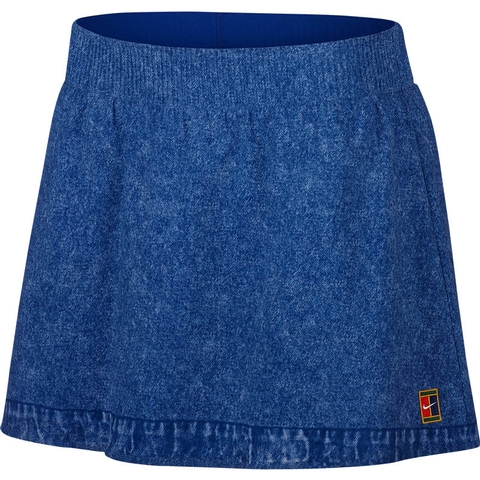 nike denim tennis skirt