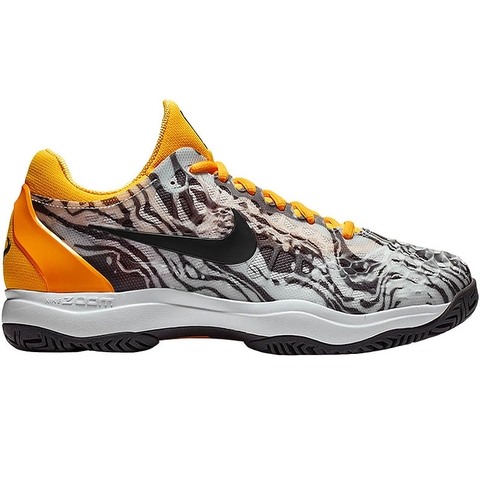 Nike Zoom Cage 3 Junior Tennis Shoe Platinum/orange