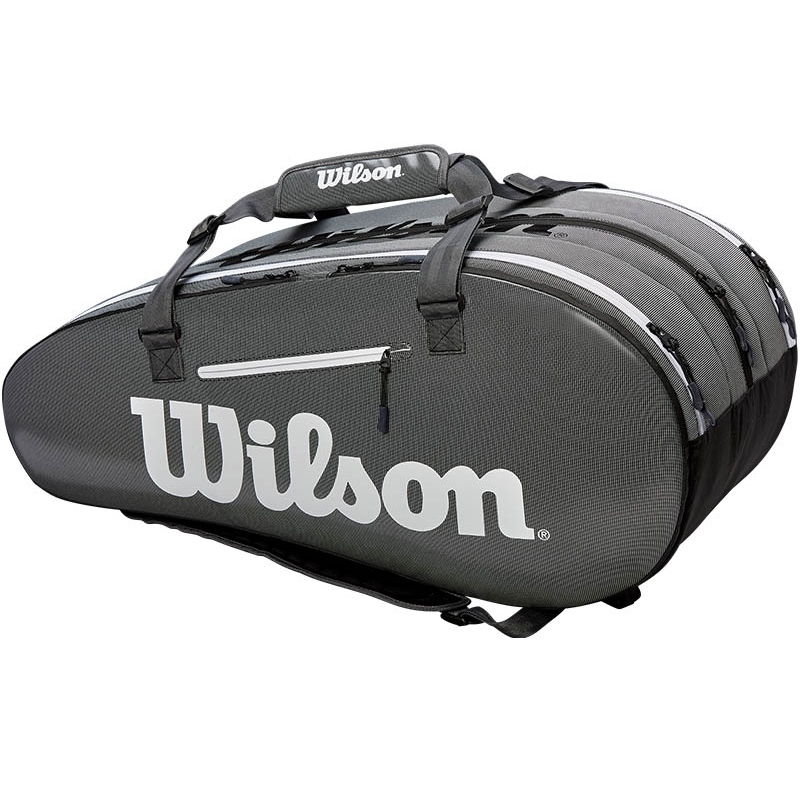 Wilson Super Tour 3 Compartment Tennis Bag Grey