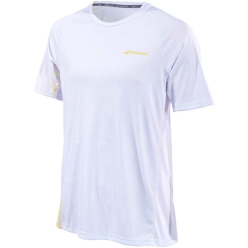 Babolat Performance Men's Tennis Crew White/darkyellow
