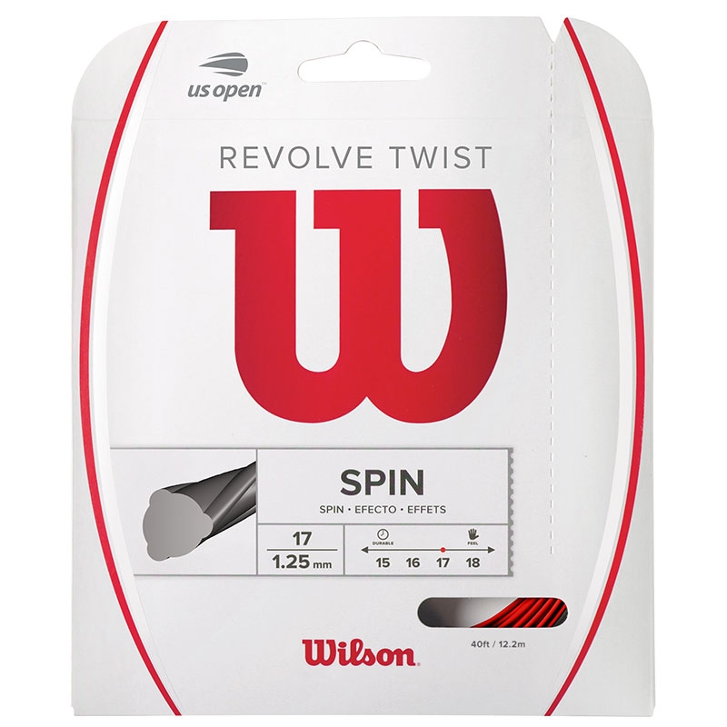 Wilson Revolve Twist 17 Tennis String Set Red