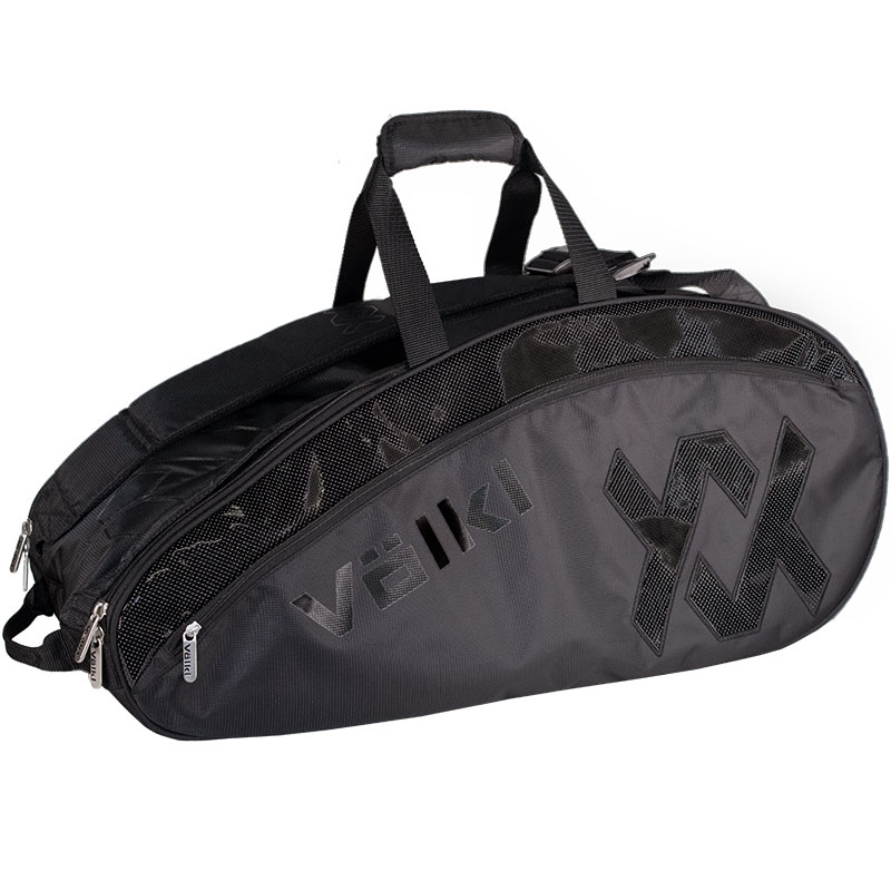 Volkl-Tour Tennis Backpack Black and Stealth- 687437695636 