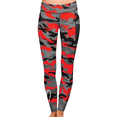 red camo tights