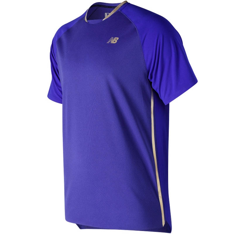 New Balance Tournament Movement Men's Tennis Top Blue