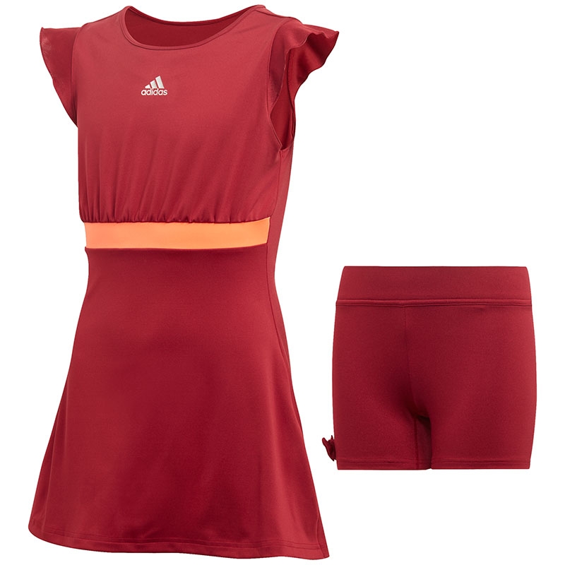 Adidas Ribbon Girls' Tennis Dress Burgundy