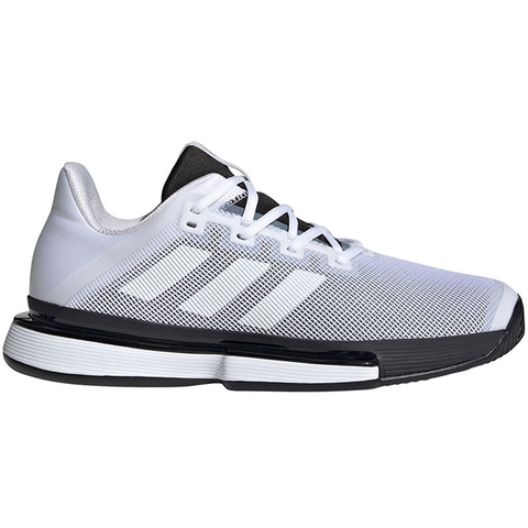 Adidas SoleMatch Bounce Men's Tennis Shoe White/black Adidas SoleMatch Bounce Men's Tennis Shoe White/black
