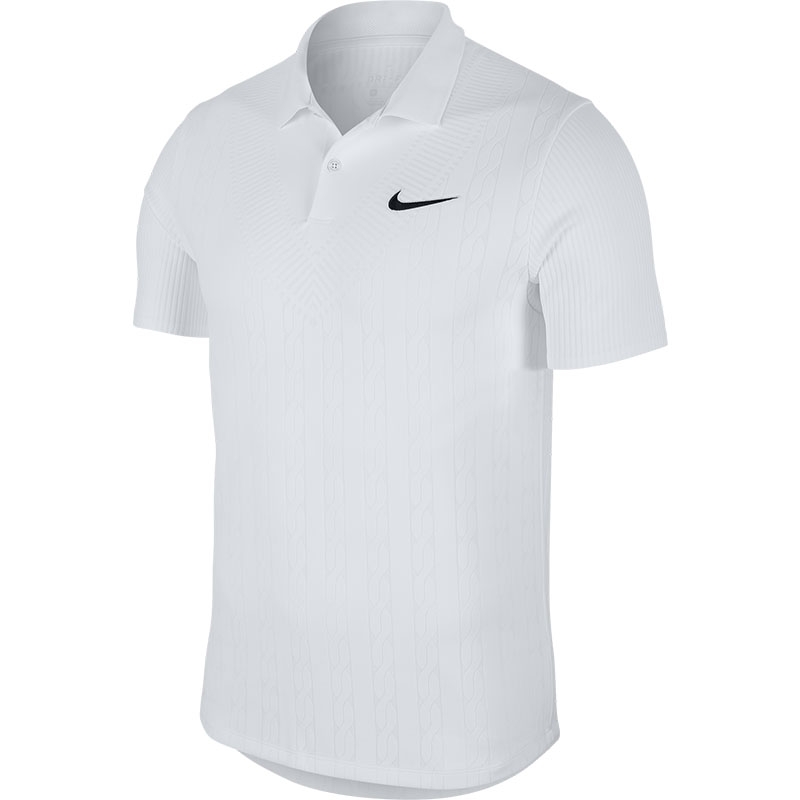 Nike Court Advantage Men's Tennis Polo White