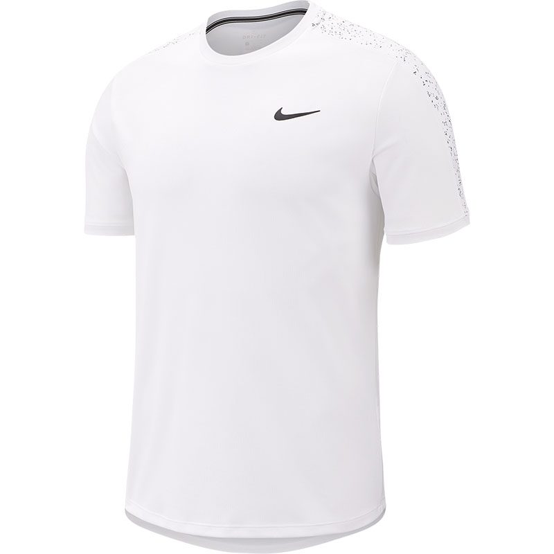 Nike Court Dry Men's Tennis Crew White/black