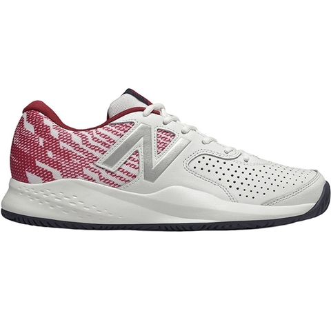 New Balance 696v3 D Men's Tennis Shoe White/scarlet
