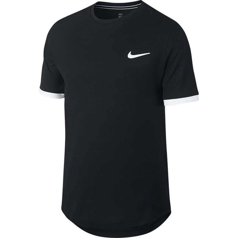 Nike Court Dry Boys' Tennis Tee Black/white