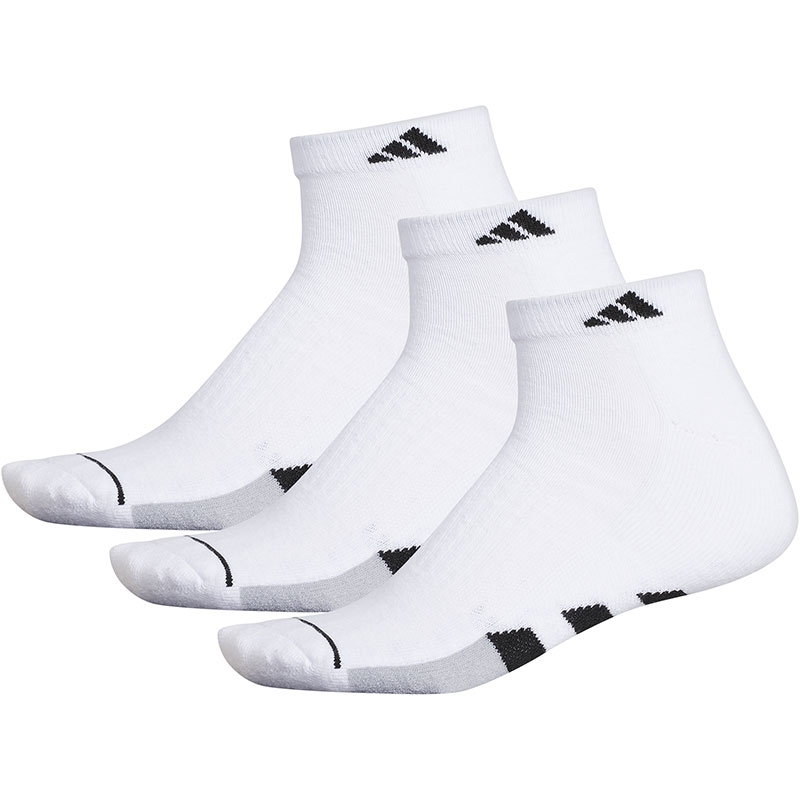 Adidas Cushioned 3-Pack Quarter Men's Tennis Socks White/black
