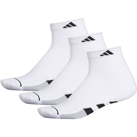 Adidas Cushioned 3-Pack Quarter Men's Tennis Socks White/black