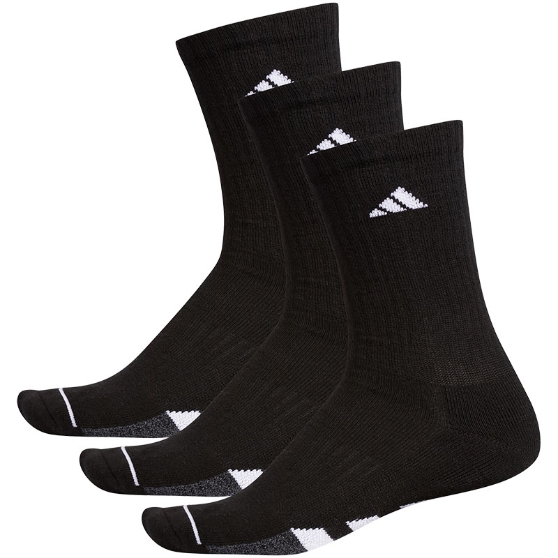 Adidas Cushioned 3Pack Crew Men's Tennis Socks Black/white