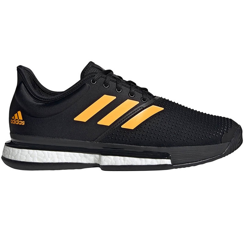 Adidas SoleCourt Boost Men's Tennis Shoe Black/orange