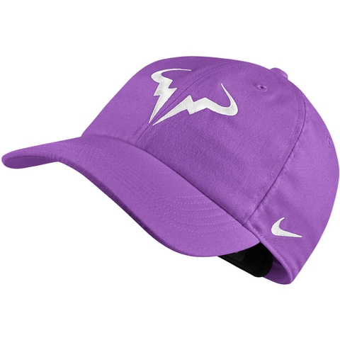 purple rafa hat