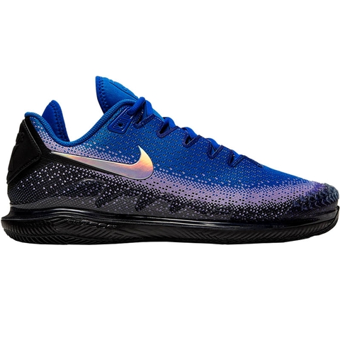 Nike Air Zoom Vapor X Knit Men's Tennis Shoe Black/blue Nike Air Zoom Vapor X Knit Men's Tennis Shoe Black/blue