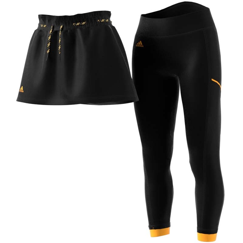 adidas tennis skirt with leggings