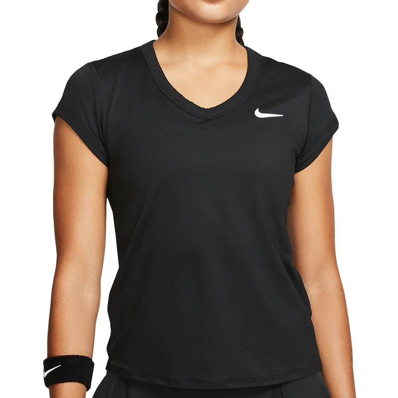 Nike Court Dry Women's Tennis Top Black/white