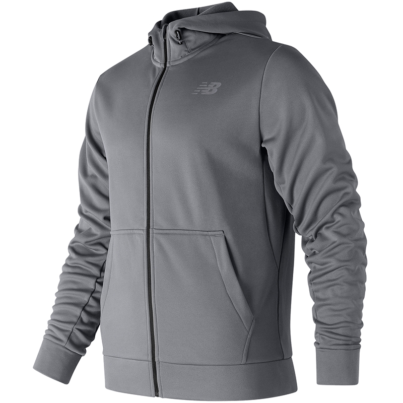 New Balance Core Fleece Full Zip Men's Tennis Hoodie Grey