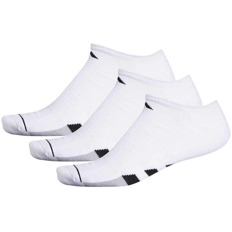 Adidas Cushioned 3-Pack No Show Men's Tennis Socks White/black