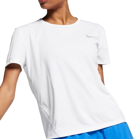 white nike miler t shirt