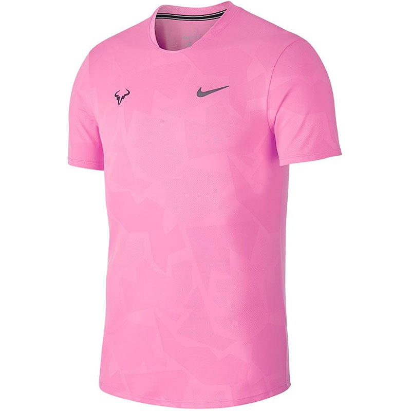 Nike Aeroreact Rafa Men's Tennis Top Pink/gridiron