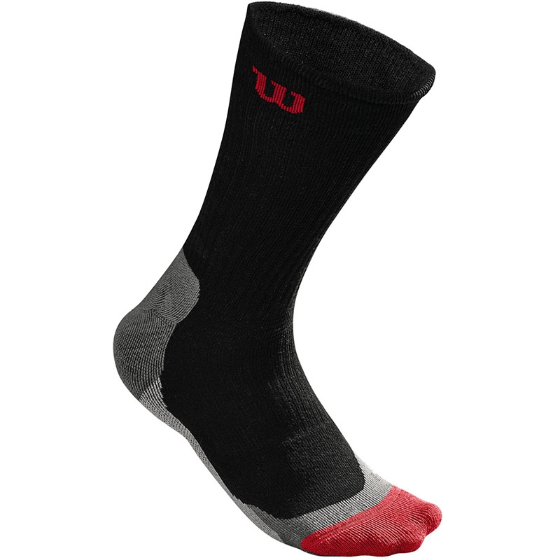 Wilson HighEnd Crew Men's Tennis Socks Black