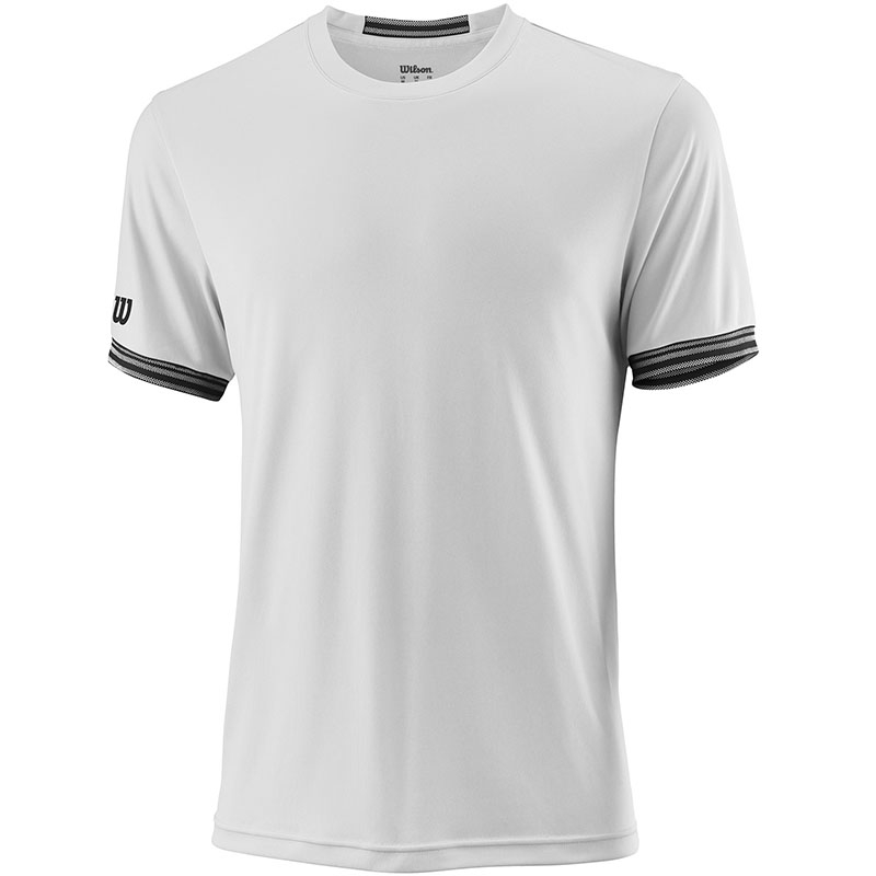 Wilson Team Solid Men's Tennis Crew White/black