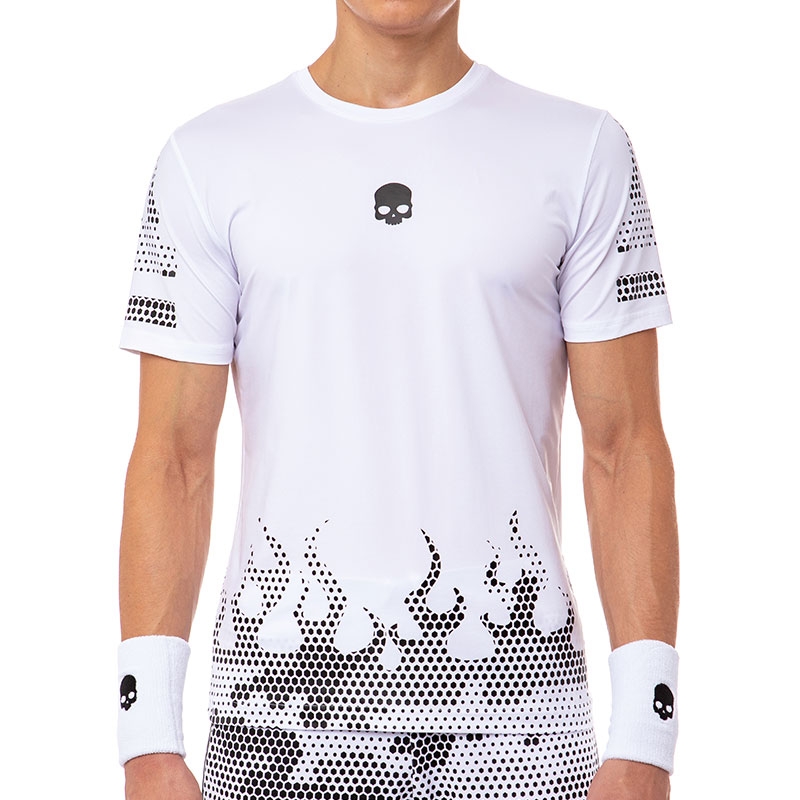 Hydrogen Tech Hot Men's Tennis Tee White/black