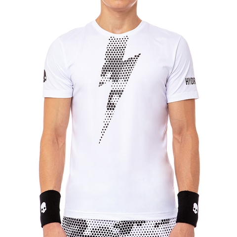 Hydrogen Tech Thunderbolt Men S Tennis Tee White Black Hydrogen Tech Thunderbolt Men S Tennis Tee White Black