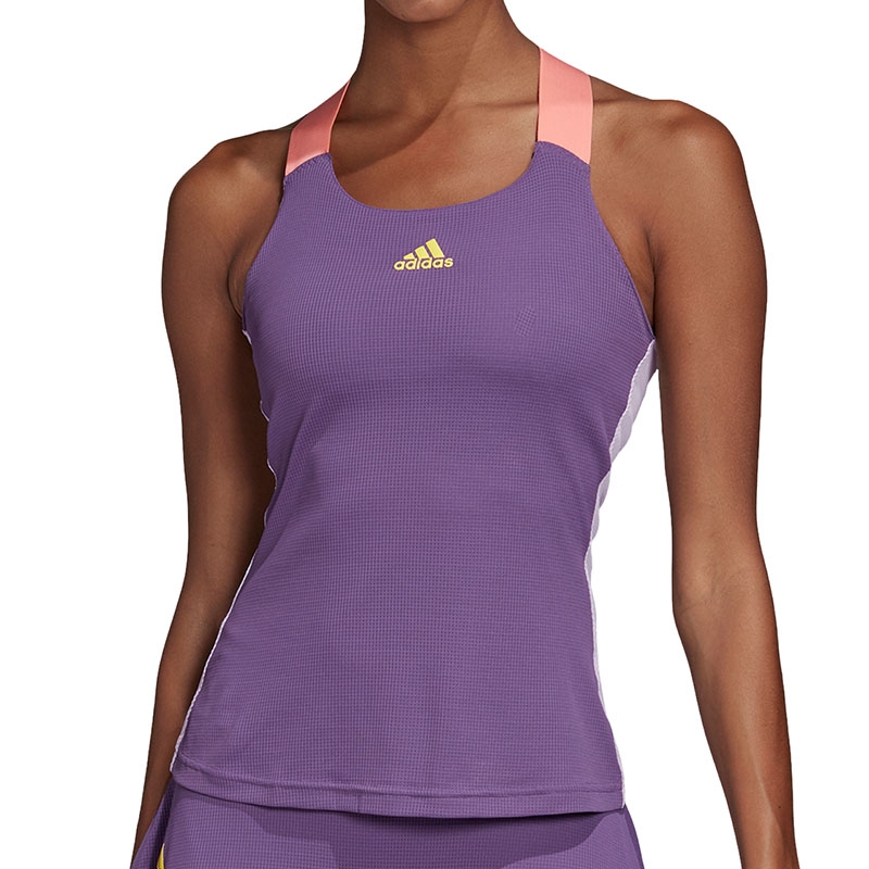 Adidas Heat Ready Women's Tennis Tank Purple/yellow