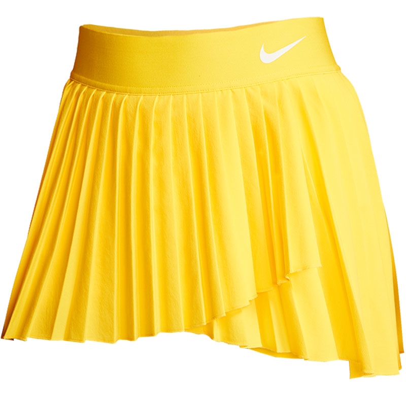 nike yellow tennis skirt