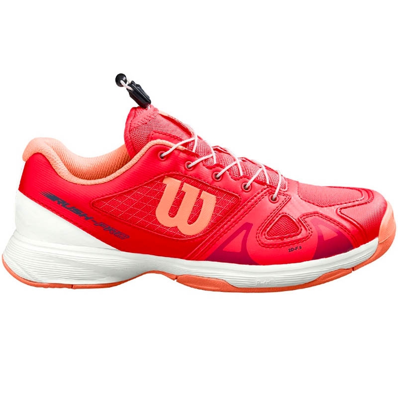 38 1/3 NEU Wilson Rush Pro 2 weiss/rosa Tennisschuhe Junior Gr 