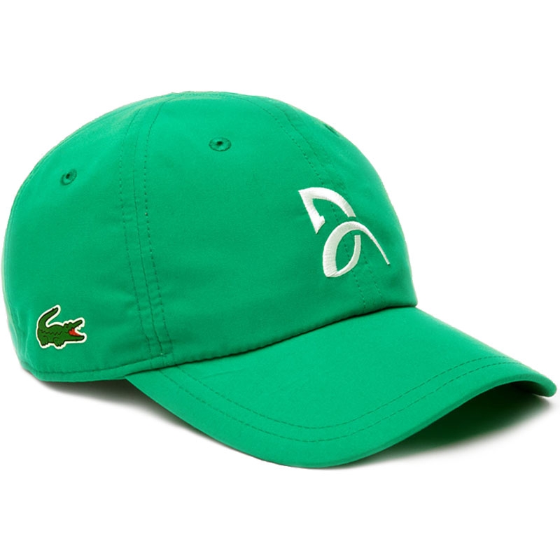 green lacoste hat