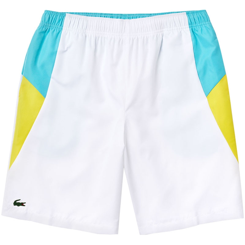 Lacoste Colorblock Men's Tennis Short White/blue/lemon