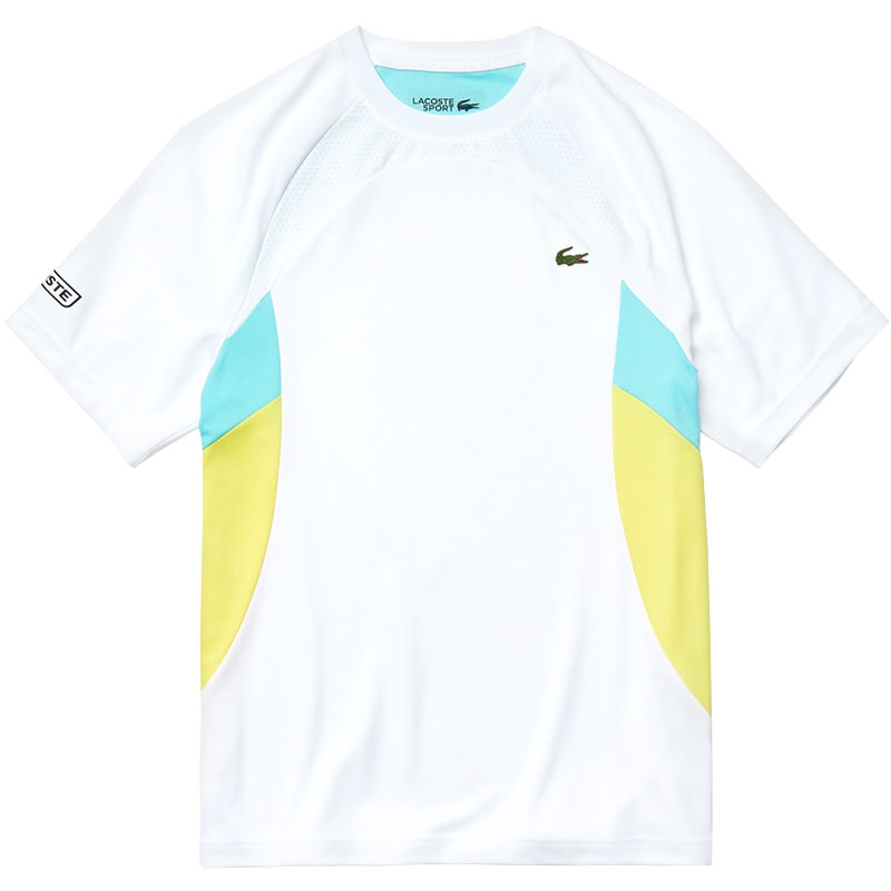 lacoste color block t shirt