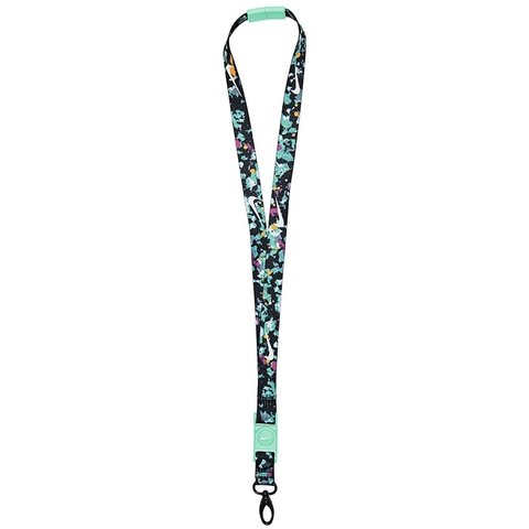 black and white nike lanyard