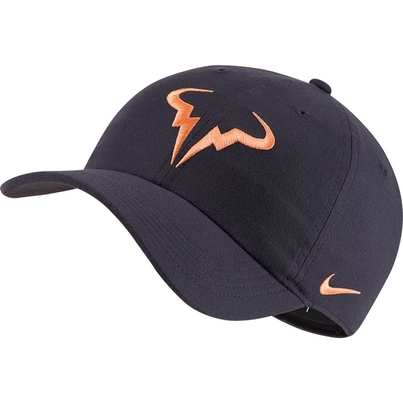 Nike Rafa Aerobill H86 Men's Tennis Hat Gridiron/orange